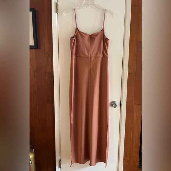 BHLDN Cali Satin Cowl-Neck Midi Slip Dress - Picture 2 of 7